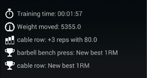 Fun Workout Log screenshot